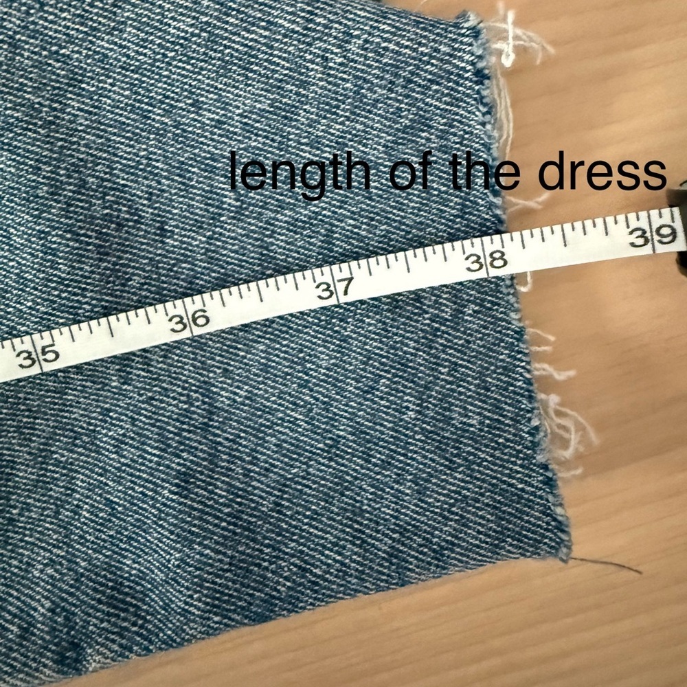 NWT GB Women's Blue Denim tube midi dress Size Small - Picture 12 of 13